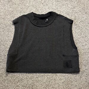 New FP Movement by Free People Ribbed Tank Top ~ Black